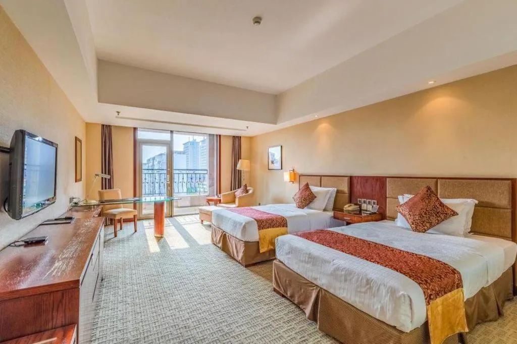 Bed in Blue Horizon International Hotel Gaomi