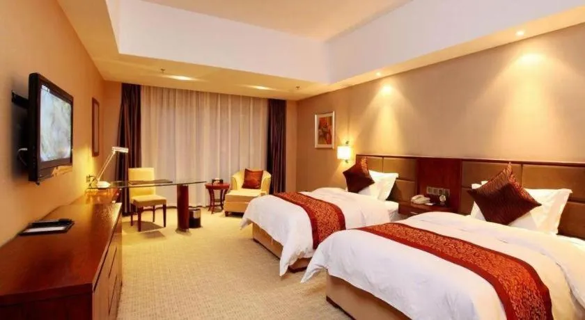 Bed in Blue Horizon International Hotel Gaomi