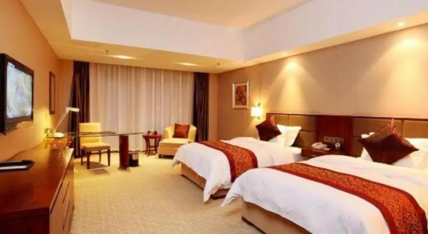 Bed in Blue Horizon International Hotel Gaomi