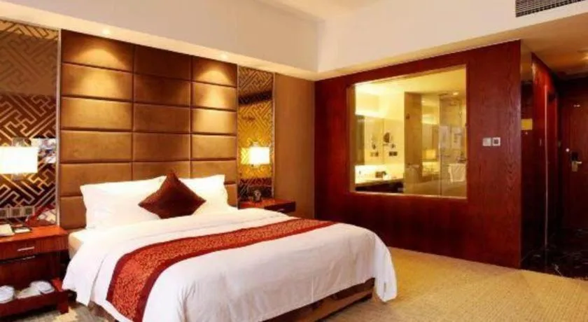 Bed in Blue Horizon International Hotel Gaomi