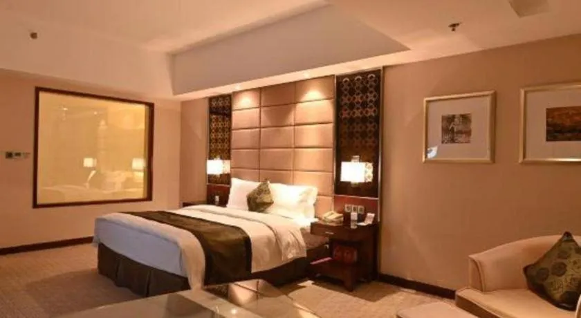 Bed in Blue Horizon International Hotel Gaomi