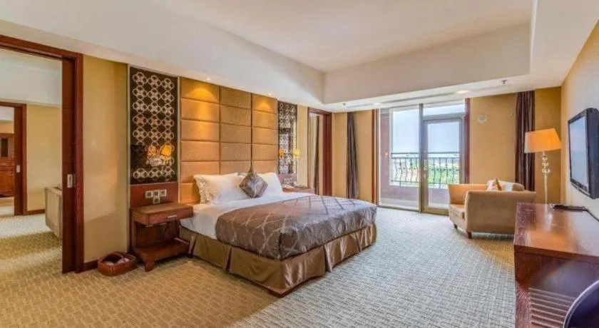 Bed in Blue Horizon International Hotel Gaomi