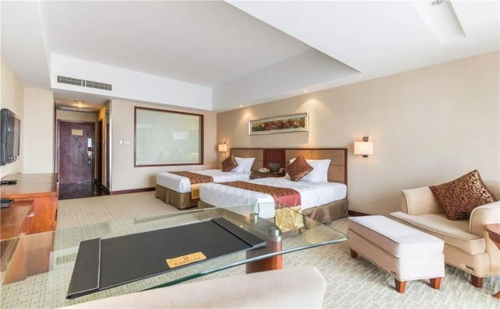 Bed in Blue Horizon International Hotel Gaomi