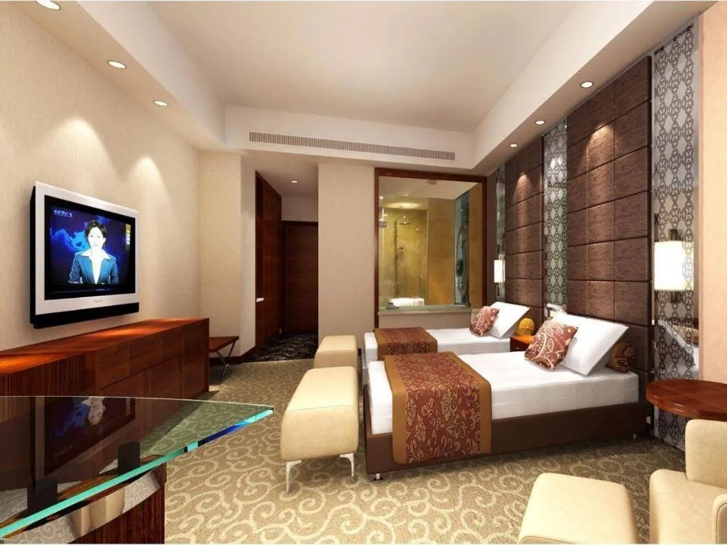 Bed in Blue Horizon International Hotel Gaomi