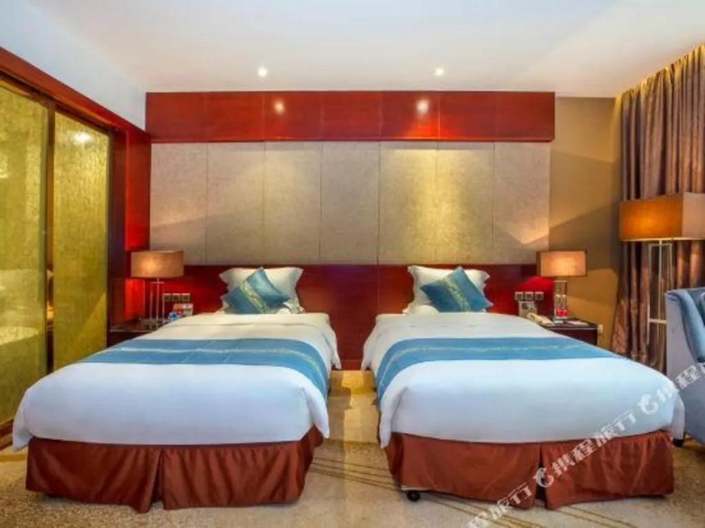 Bed in Quanzhou Jinjiang Hollyston Hotel