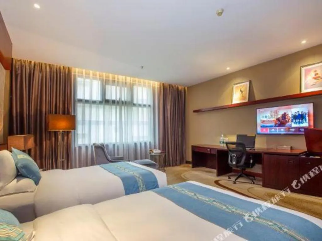 Bed in Quanzhou Jinjiang Hollyston Hotel