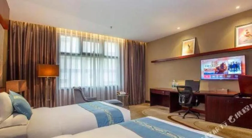 Bed in Quanzhou Jinjiang Hollyston Hotel