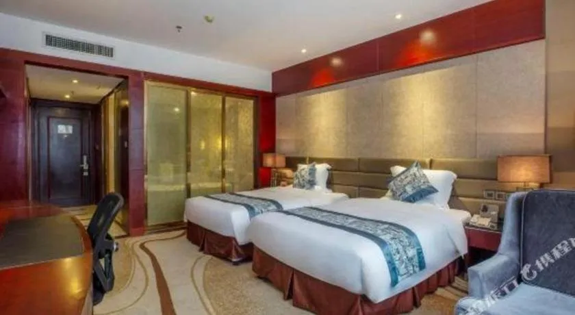 Bed in Quanzhou Jinjiang Hollyston Hotel