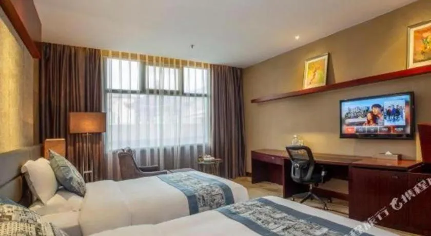 Bed in Quanzhou Jinjiang Hollyston Hotel