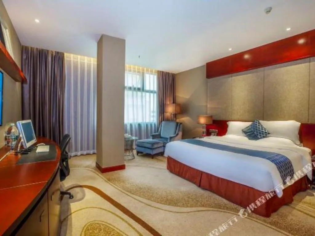 Bed in Quanzhou Jinjiang Hollyston Hotel