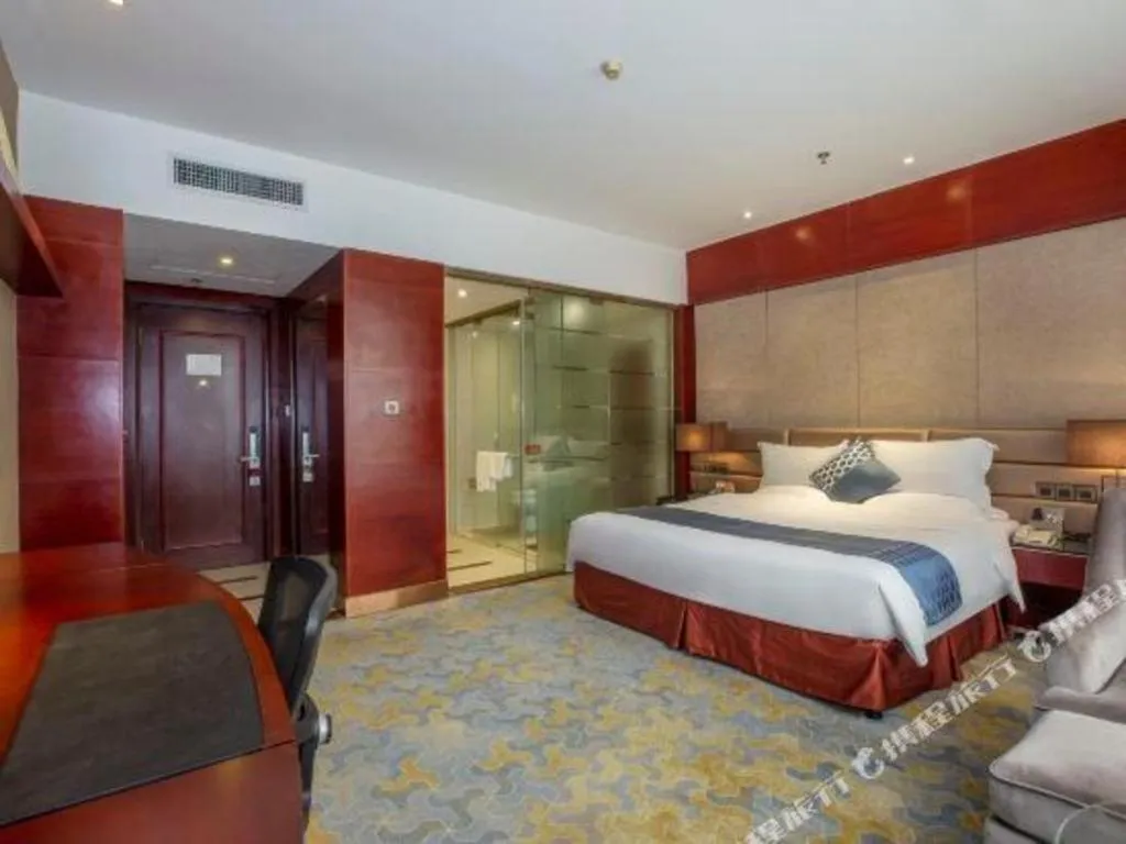 Bed in Quanzhou Jinjiang Hollyston Hotel