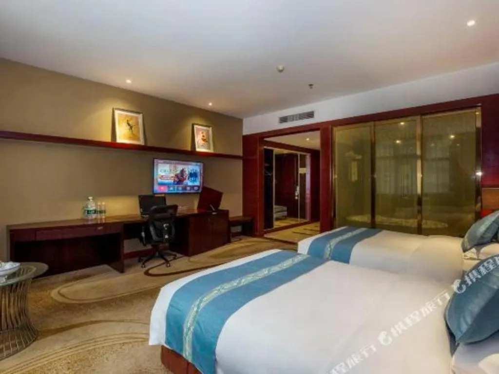 Bed in Quanzhou Jinjiang Hollyston Hotel