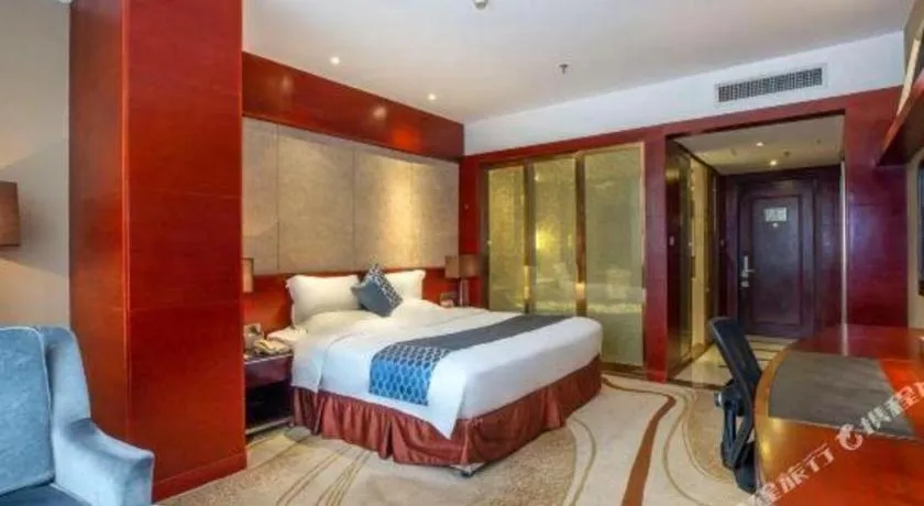 Bed in Quanzhou Jinjiang Hollyston Hotel