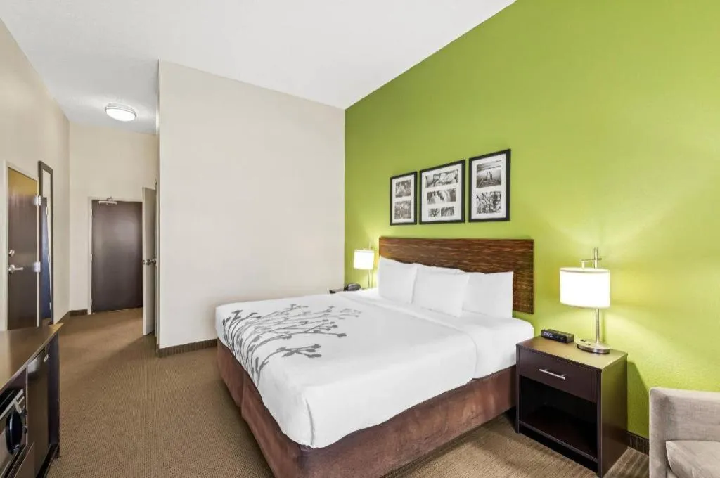 Bed in Sleep Inn & Suites Dripping Springs - Austin Area