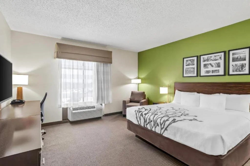 Bed in Sleep Inn & Suites Dripping Springs - Austin Area