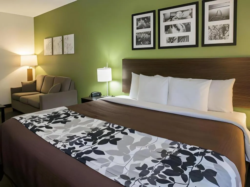 Bed in Sleep Inn & Suites Dripping Springs - Austin Area