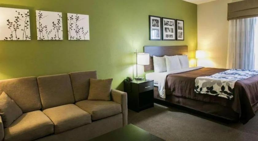 Bed in Sleep Inn & Suites Dripping Springs - Austin Area