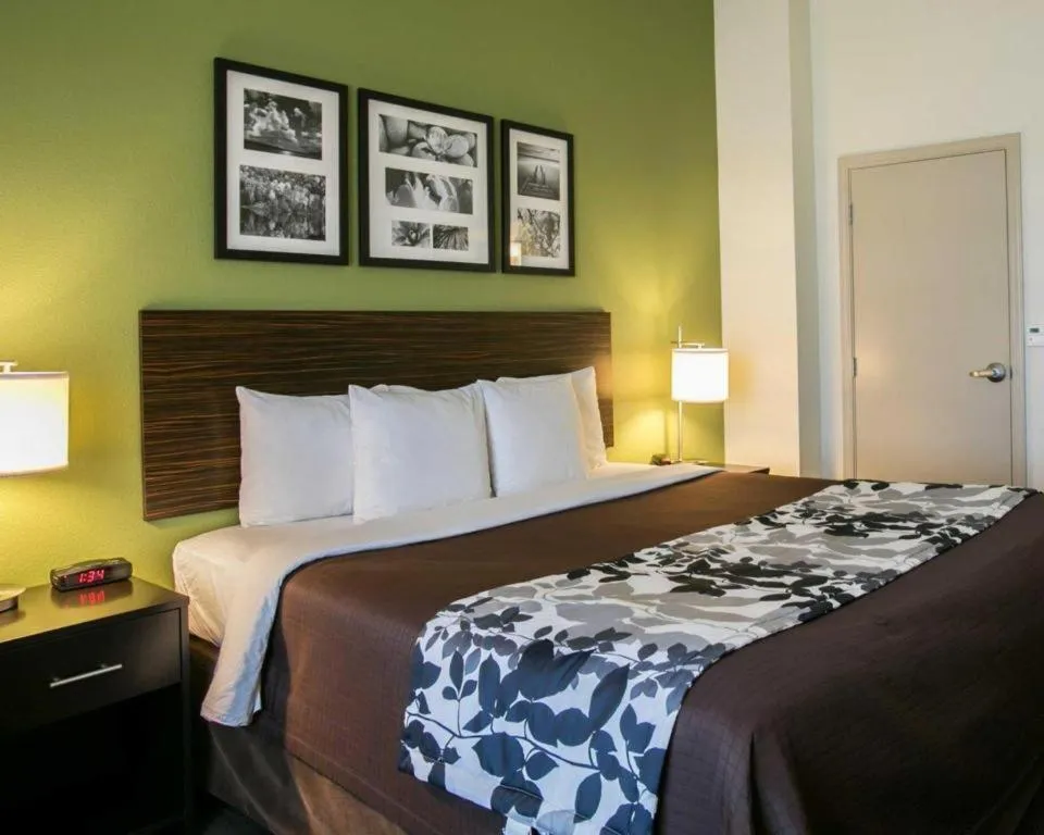 Bed in Sleep Inn & Suites Dripping Springs - Austin Area
