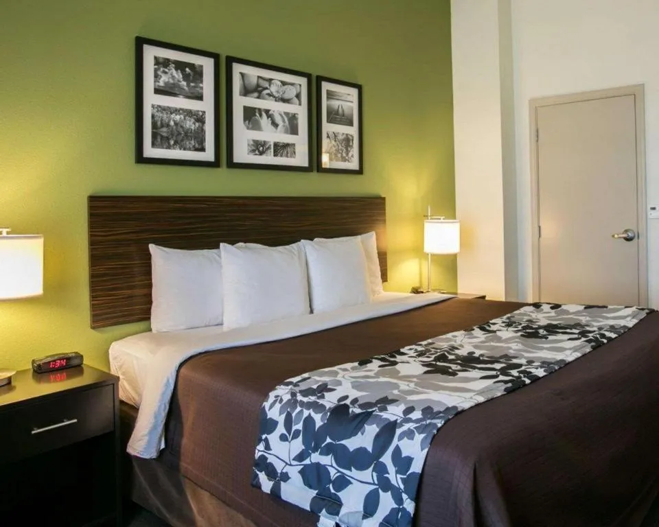 Bed in Sleep Inn & Suites Dripping Springs - Austin Area