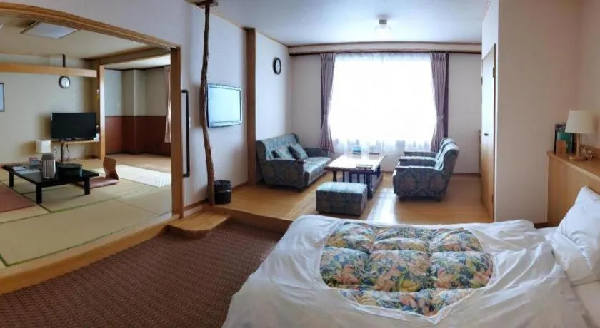 Bed in Kirishima Onsen Ryokojin Sanso