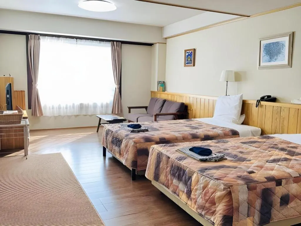 Bed in Kirishima Onsen Ryokojin Sanso