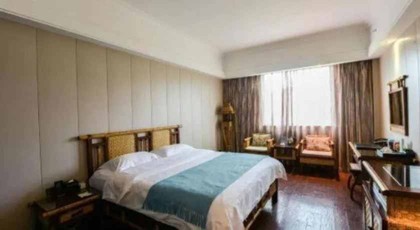 Bed in Fuzhou Chuanjie Hotspring and Golf Club Hotel