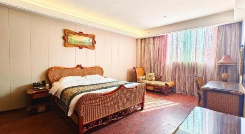 Bed in Fuzhou Chuanjie Hotspring and Golf Club Hotel