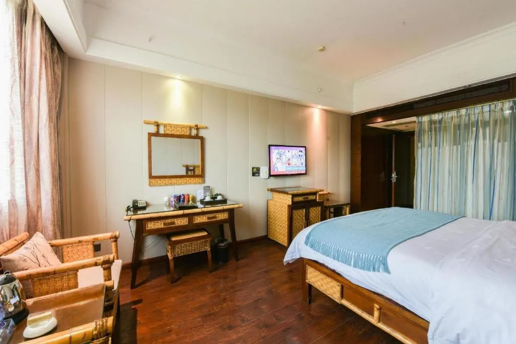 Bed in Fuzhou Chuanjie Hotspring and Golf Club Hotel