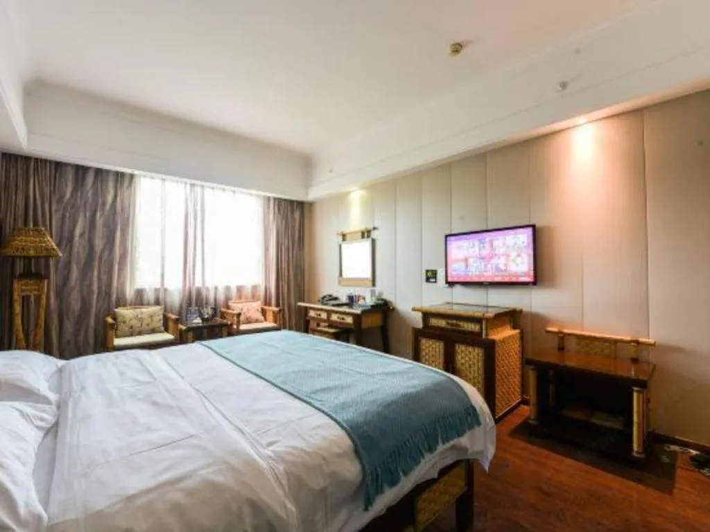 Bed in Fuzhou Chuanjie Hotspring and Golf Club Hotel