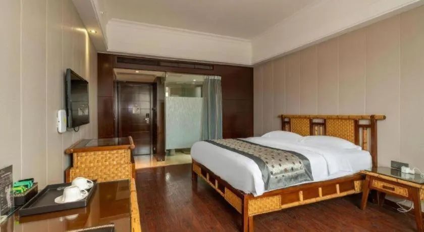 Bed in Fuzhou Chuanjie Hotspring and Golf Club Hotel