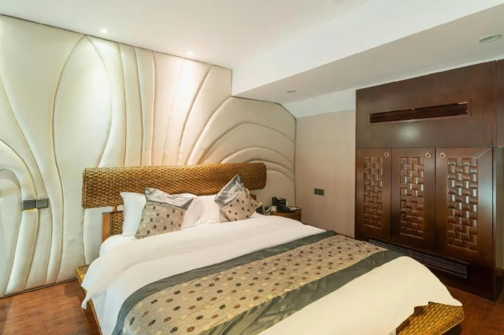 Bed in Fuzhou Chuanjie Hotspring and Golf Club Hotel