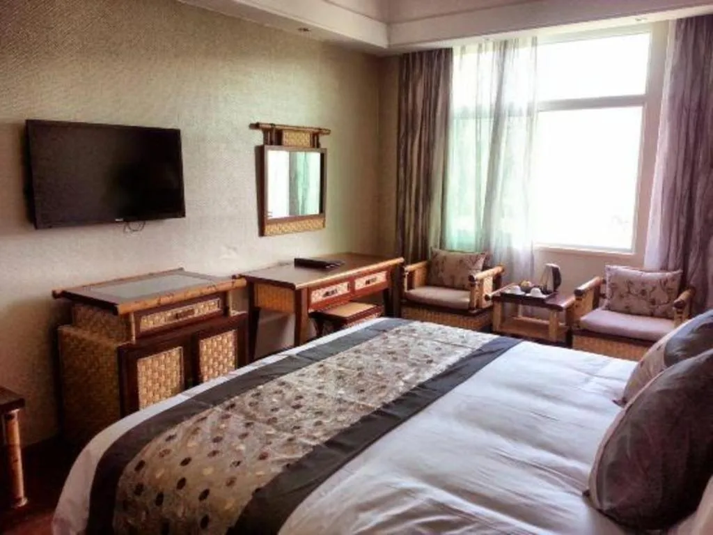 Bed in Fuzhou Chuanjie Hotspring and Golf Club Hotel