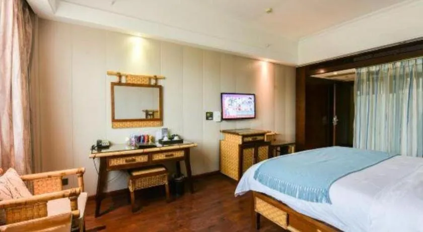 Bed in Fuzhou Chuanjie Hotspring and Golf Club Hotel