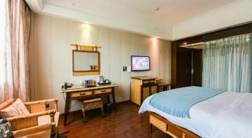 Bed in Fuzhou Chuanjie Hotspring and Golf Club Hotel