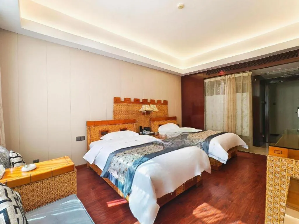 Bed in Fuzhou Chuanjie Hotspring and Golf Club Hotel