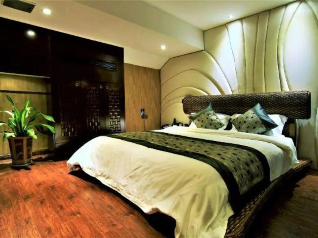 Bed in Fuzhou Chuanjie Hotspring and Golf Club Hotel