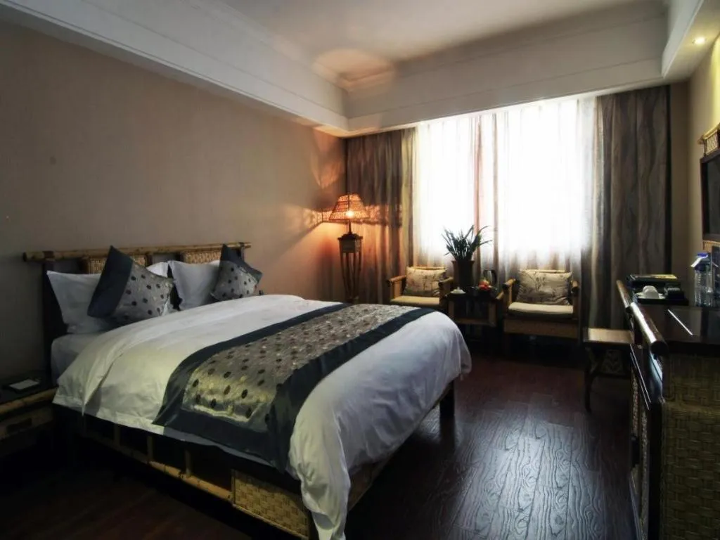 Bed in Fuzhou Chuanjie Hotspring and Golf Club Hotel