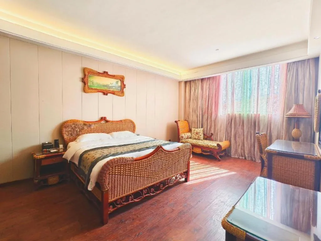 Bed in Fuzhou Chuanjie Hotspring and Golf Club Hotel