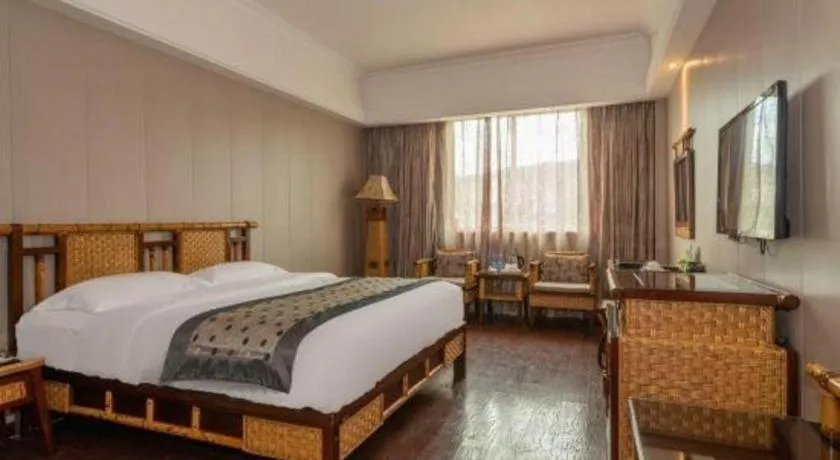 Bed in Fuzhou Chuanjie Hotspring and Golf Club Hotel