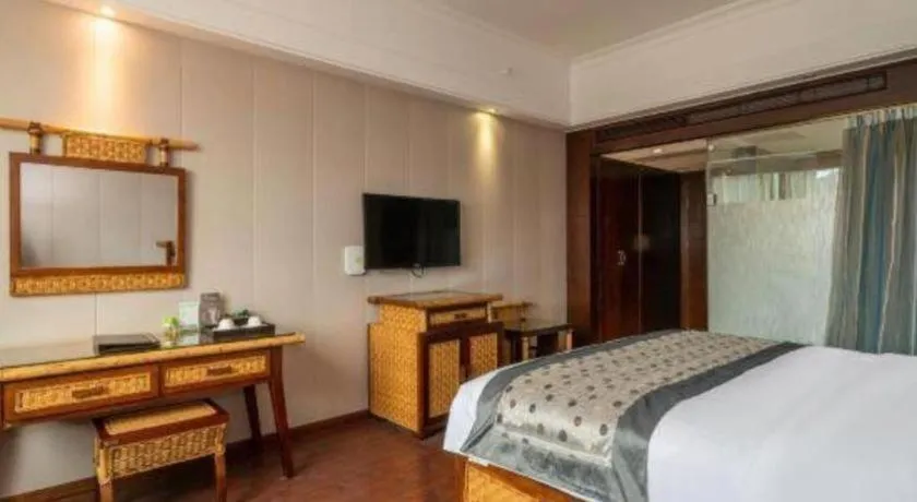 Bed in Fuzhou Chuanjie Hotspring and Golf Club Hotel