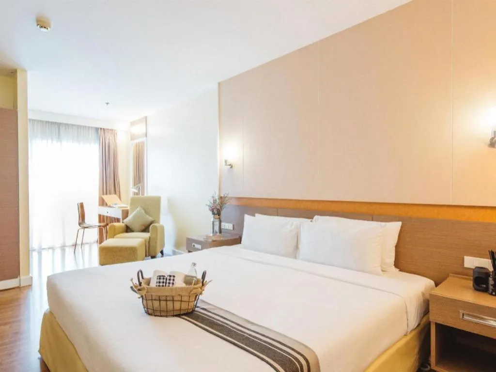 Bed in Clef Hotel Bangkok