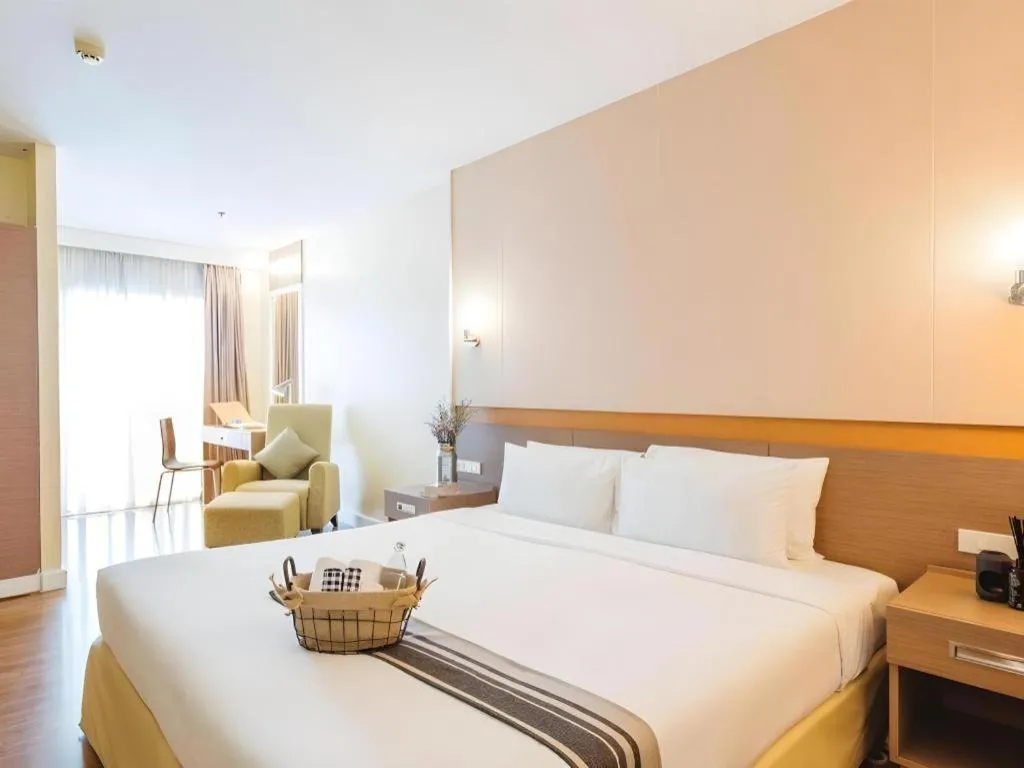 Bed in Clef Hotel Bangkok