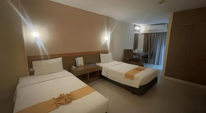 Bed in Clef Hotel Bangkok