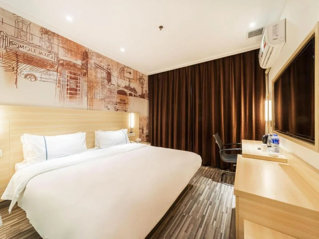 Bed in City Comfort Inn Zhongshan Lihe Square Walmart Branch