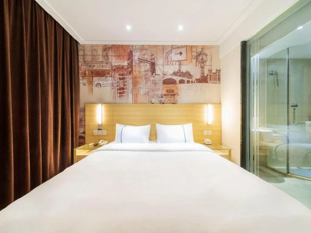 Bed in City Comfort Inn Zhongshan Lihe Square Walmart Branch