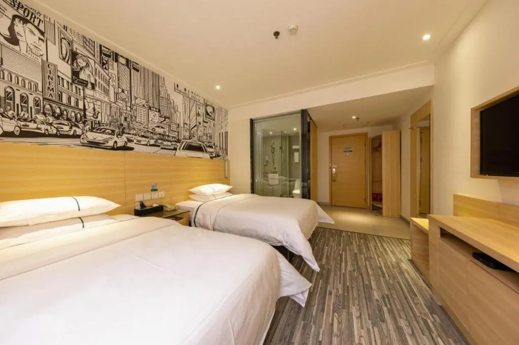 Bed in City Comfort Inn Zhongshan Lihe Square Walmart Branch