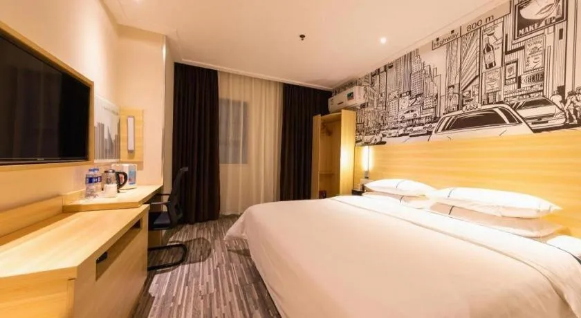 Bed in City Comfort Inn Zhongshan Lihe Square Walmart Branch