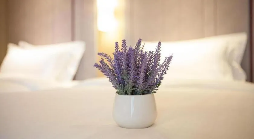 Bed in Lavande Hotel Yantai Train Station Branch