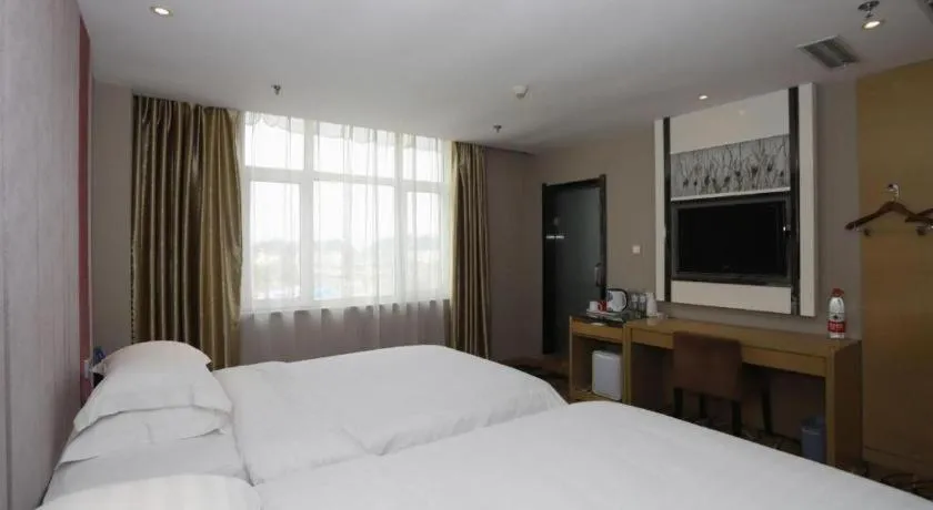 Bed in Lavande Hotel Yantai Train Station Branch