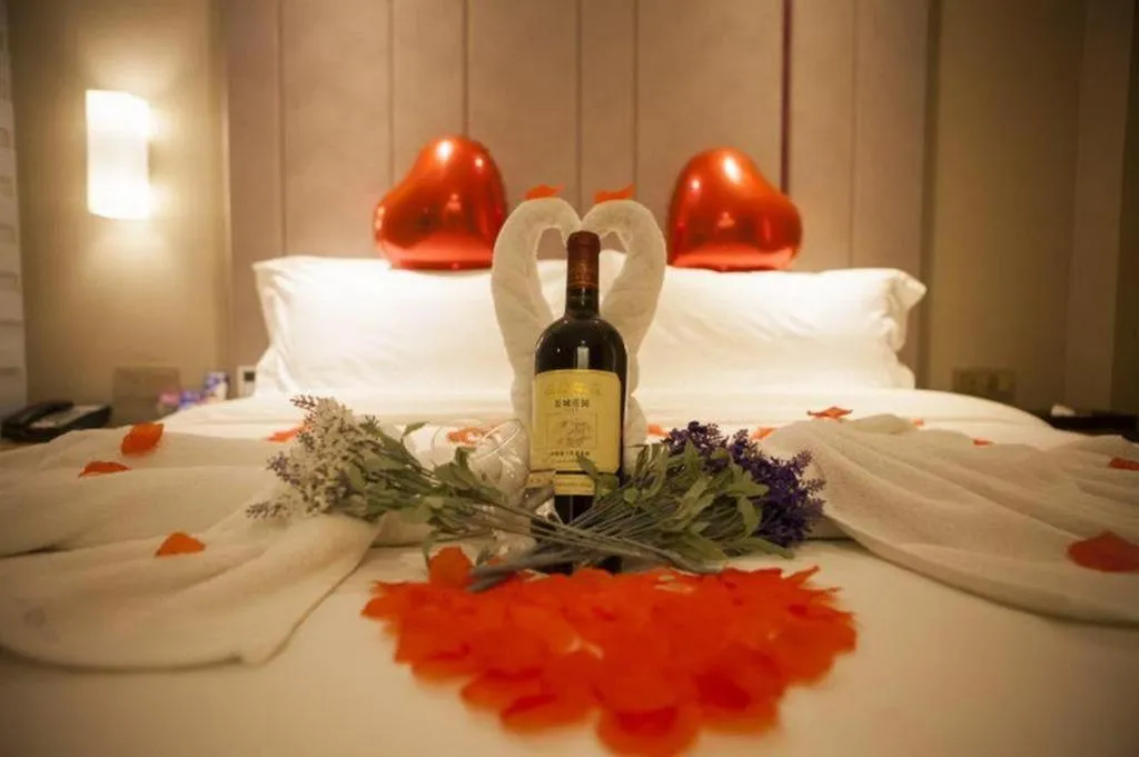 Bed in Lavande Hotel Yantai Train Station Branch